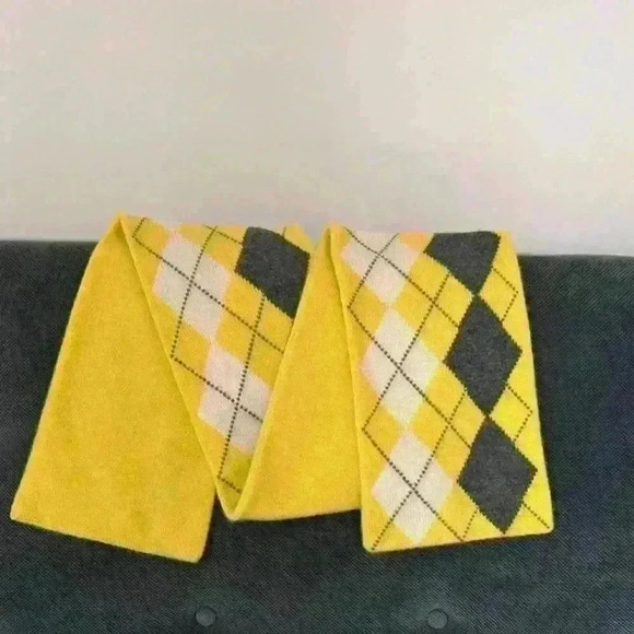 J.Crew Argyle Scarf ‎ 100% Cashmere - Picture 3 of 4